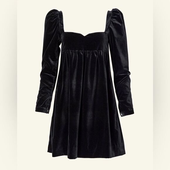 Alix of Bohemia Dresses & Skirts - NWT Alix of Bohemia Eva Dress in Black‎ Onyx Velvet
